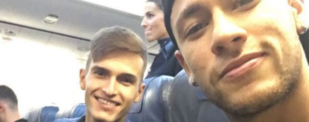 Neymar (r.) und Denis Suarez Neymar (r.) und Denis Suarez
