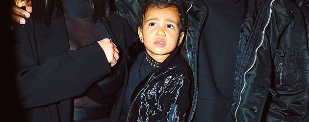 Kim Kardashian, Kanye West und North West Kim Kardashian, Kanye West und North West
