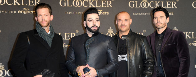 Christian Tews, Oliver Sanne, Harald Glööckler und Jan Kralitschka Christian Tews, Oliver Sanne, Harald Glööckler und Jan Kralitschka