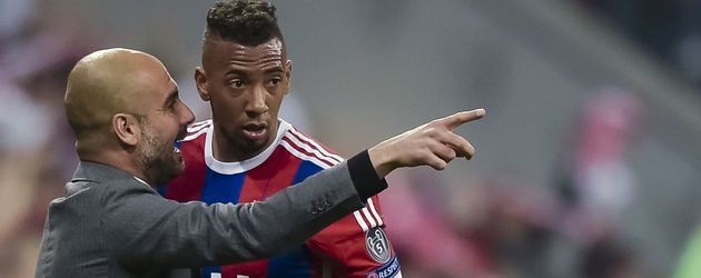 Jérôme Boateng und Pep Guardiola Jérôme Boateng und Pep Guardiola