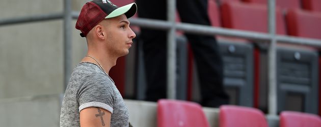 Pietro Lombardi beim Bundesliga-Spiel 1. FC Köln gegen RB Leipzig Pietro Lombardi beim Bundesliga-Spiel 1. FC Köln gegen RB Leipzig