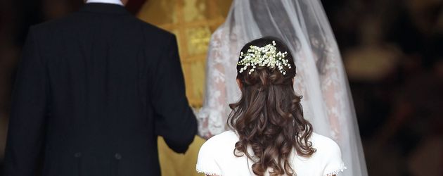 Pippa Middleton als Brautjungfer ihrer Schwester, Herzogin Kate Pippa Middleton als Brautjungfer ihrer Schwester, Herzogin Kate