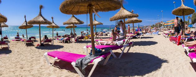 Playa de Palma auf Mallorca, bekannt als Ballermann Playa de Palma auf Mallorca, bekannt als Ballermann