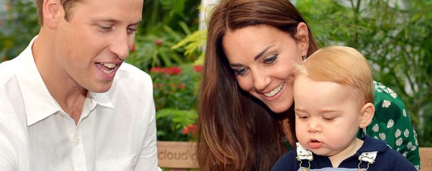 Herzogin Kate, Prinz William und Prinz George Herzogin Kate, Prinz William und Prinz George
