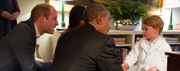 Prinz William, Prinz George und Barack Obama Prinz William, Prinz George und Barack Obama