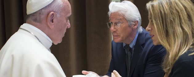 Papst Franziskus I. und Richard Gere Papst Franziskus I. und Richard Gere