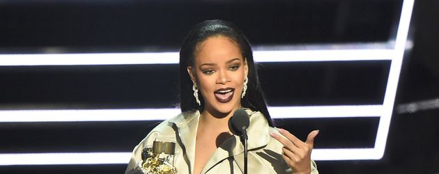 Rihanna auf der VMA-Bühne in New York Rihanna auf der VMA-Bühne in New York