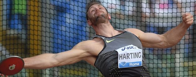Robert Harting im Olympia Stadion in Rom Robert Harting im Olympia Stadion in Rom