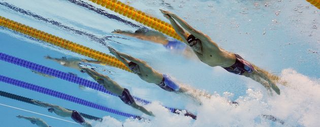 Santo Condorelli beim 100Freestyle Relay bei den Olympischen Spielen in Rio Santo Condorelli beim 100Freestyle Relay bei den Olympischen Spielen in Rio