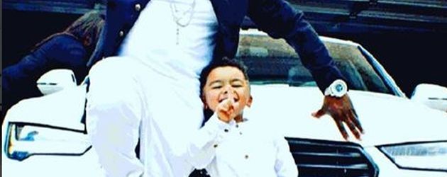 Shawty mit seinem Sohn Shawty mit seinem Sohn