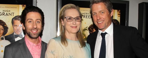 Simon Helberg, Meryl Streep und Hugh Grant Simon Helberg, Meryl Streep und Hugh Grant