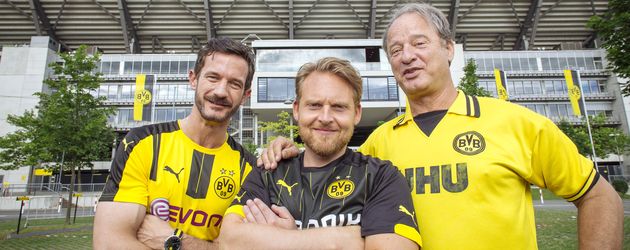 Die "Volltreffer"-Darsteller: Sönke Möhring, Axel Stein und Tom Gerhardt (v.l.n.r.) Die "Volltreffer"-Darsteller: Sönke Möhring, Axel Stein und Tom Gerhardt (v.l.n.r.)