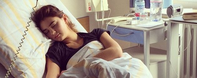 Stefanie Giesinger im Krankenhaus Stefanie Giesinger im Krankenhaus
