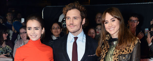 Lily Collins, Suki Waterhouse und Sam Claflin Lily Collins, Suki Waterhouse und Sam Claflin