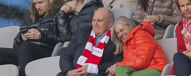 Uli und Susi Hoeneß in der Allianz Arena Uli und Susi Hoeneß in der Allianz Arena