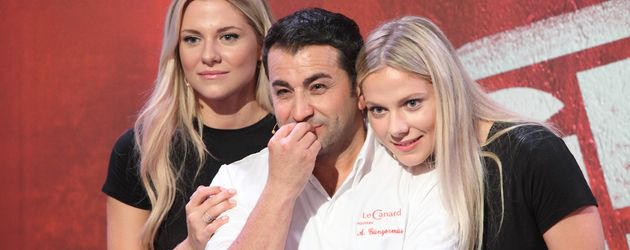Valentina Pahde, Koch-Coach Ali Güngörmüs und Cheyenne Pahde bei "Grill den Henssler" Valentina Pahde, Koch-Coach Ali Güngörmüs und Cheyenne Pahde bei "Grill den Henssler"
